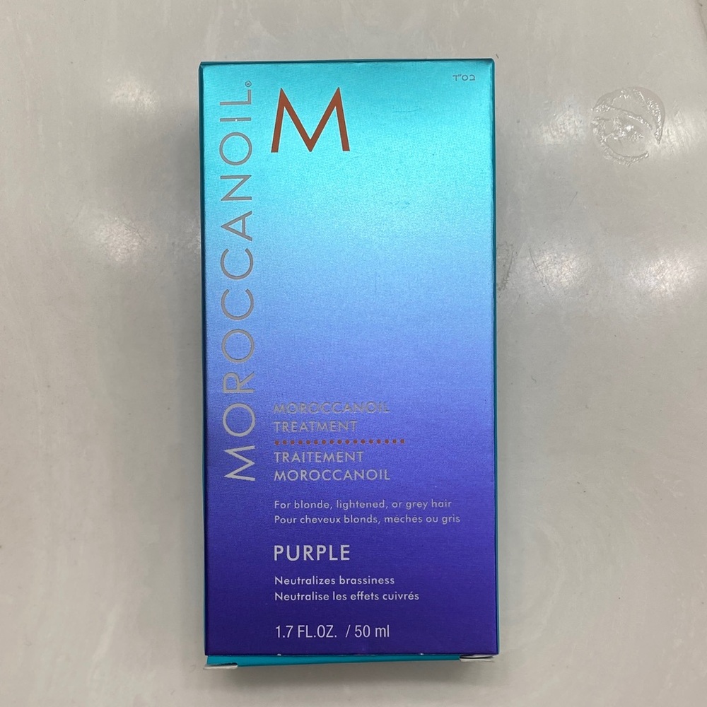 Moroccanoil Purple Hair Treatment oil for blondes